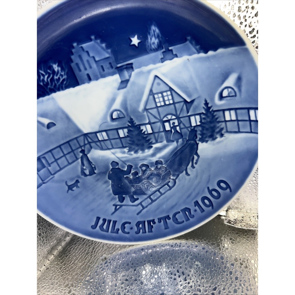 Bing & Grondahl Christmas Plate Jule After 1969 Copenhagen Porcelain‎ Denmark